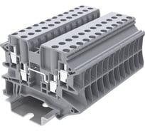 Клемма SUPU TU 2-2 винтовая, сечение 4 мм. кв., серая 100 шт TU4-4-GY