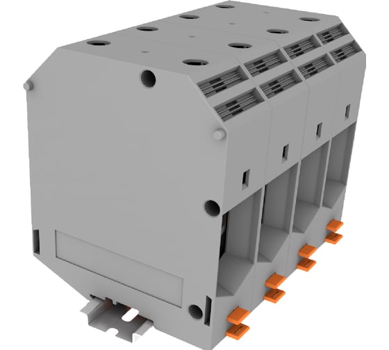 Клемма SUPU TU 1-1 винтовая, сечение 240 мм. кв., серая 2 шт TU240-2-GY 1