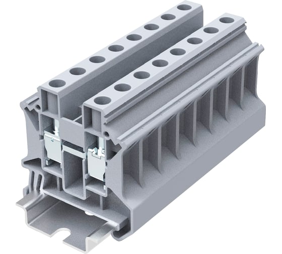 Клемма SUPU TU 1-1 винтовая, сечение 10 мм. кв., серая 50 шт TU10-2-GY 1