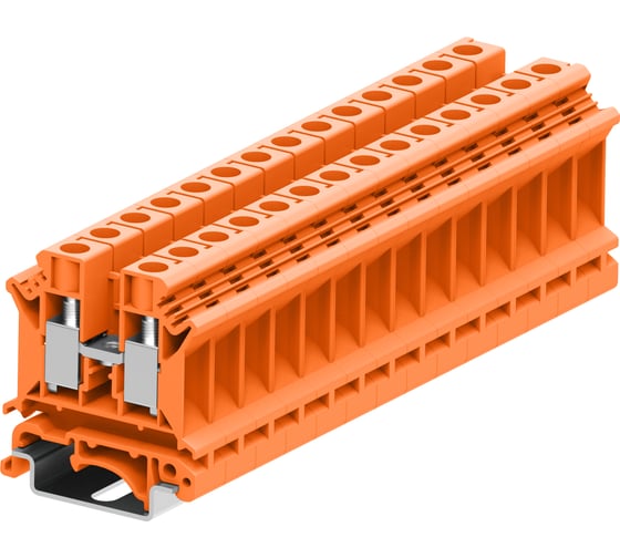 Клемма SUPU SUK 1-1 винтовая, сечение 10 мм. кв., оранжевая 50 шт 310994 1