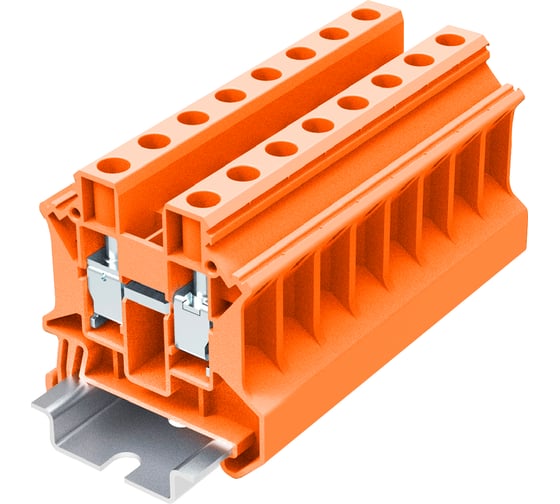 Клемма SUPU TU 1-1 винтовая, сечение 10 мм. кв., оранжевая 50 шт TU10-2-OG 1
