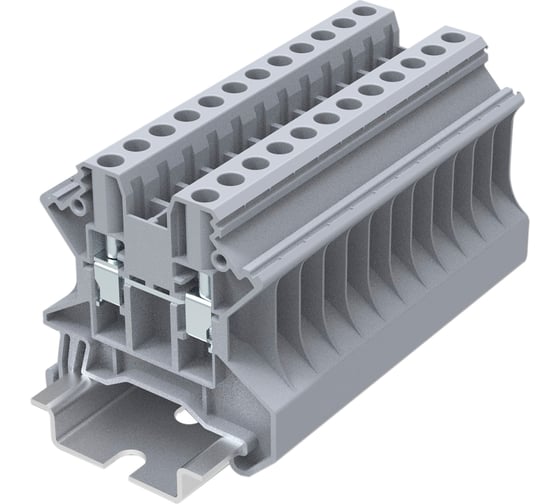 Клемма SUPU TU 1-1 винтовая, сечение 4 мм. кв., серая 50 шт TU4-2-GY 1