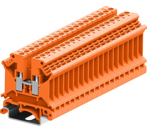 Клемма SUPU SUK 1-1 винтовая, сечение 4 мм. кв., оранжевая 50 шт 305994 1