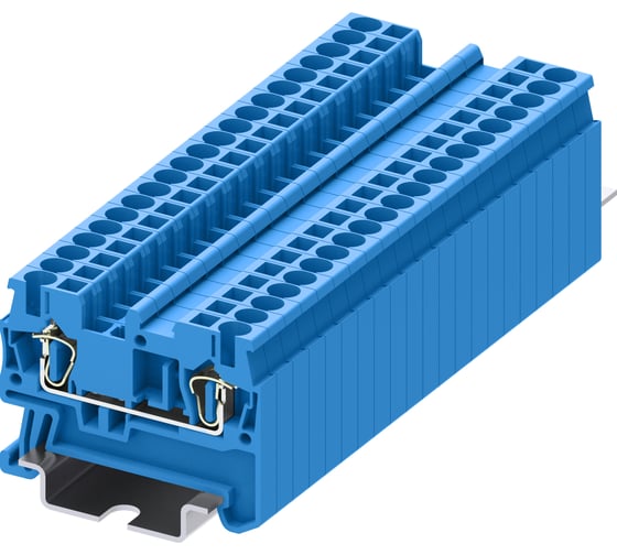 Клемма SUPU TC 1-1 пружинная, сечение 2,5 мм. кв., синяя 150 шт TC2.5-2-BU 1