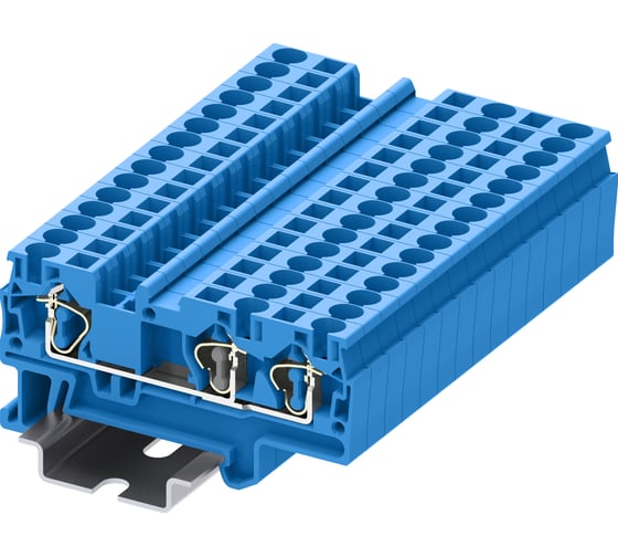 Клемма SUPU TC 1-2 пружинная, сечение 4 мм. кв., синяя 50 шт TC4-3-BU 1