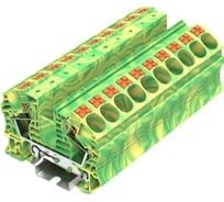 Клемма SUPU TP 1-1 земля, Push-in, сечение 16 мм. кв., желто-зеленая 25 шт TP16-2-PE