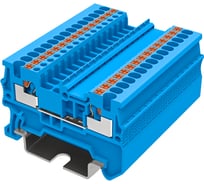 Клемма SUPU TP 1-1 проходная, Push-in, сечение 1,5 мм. кв., синяя 200 шт TP1.5-2-BU