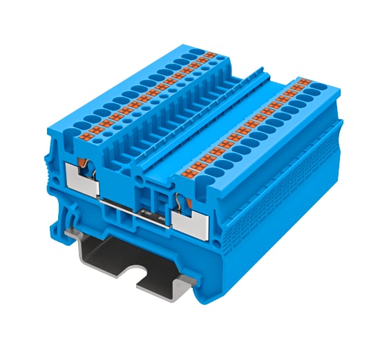 Клемма SUPU TP 1-1 проходная, Push-in, сечение 1,5 мм. кв., синяя 200 шт TP1.5-2-BU 1