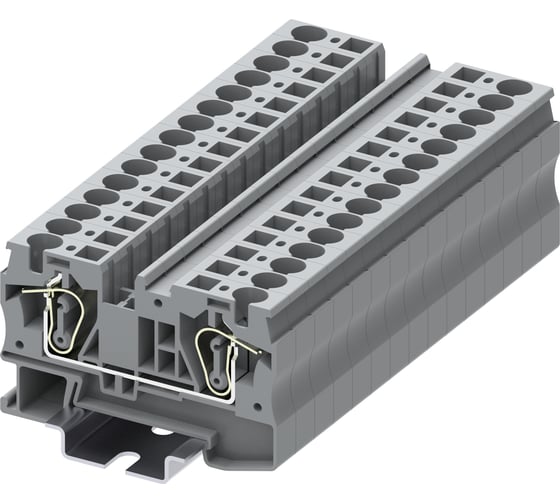 Клемма SUPU TC 1-1 пружинная, сечение 6 мм. кв., серая 50 шт TC6-2-GY 1