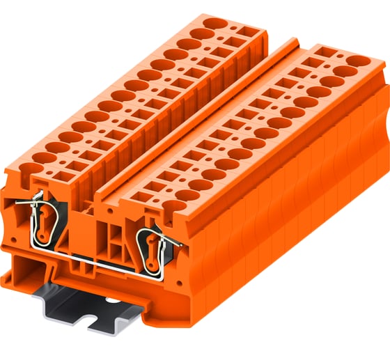 Клемма SUPU TC 1-1 пружинная, сечение 6 мм. кв., оранжевая 50 шт TC6-2-OG 1