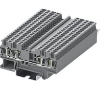 Клемма SUPU TC 2-2 пружинная, сечение 1,5 мм. кв., серая 100 шт TC1.5-4-GY