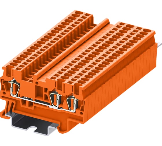 Клемма SUPU TC 1-2 пружинная, сечение 1,5 мм. кв., оранжевая 100 шт TC1.5-3-OG 1