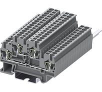 Клемма SUPU TC 2-уровневая, проходная, сечение 2,5 мм. кв., серая 100 шт TCD2.5-2-GY