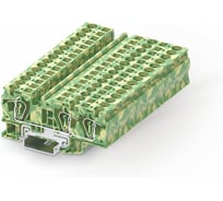 Клемма SUPU TC 1-2 земля, сечение 6 мм. кв., желто-зеленая 50 шт TC6-3-PE