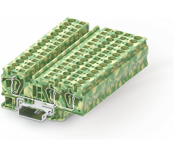 Клемма SUPU TC 1-2 земля, сечение 6 мм. кв., желто-зеленая 50 шт TC6-3-PE 1