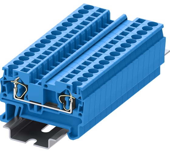 Клемма SUPU TC 1-1 пружинная, сечение 4 мм. кв., синяя 100 шт TC4-2-BU 1
