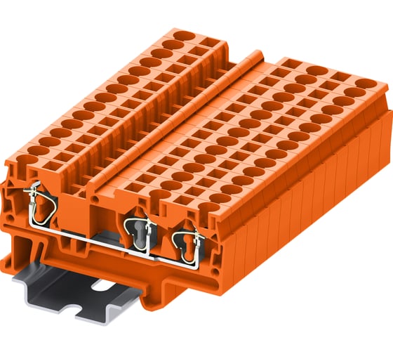 Клемма SUPU TC 1-2 пружинная, сечение 4 мм. кв., оранжевая 50 шт TC4-3-OG 1