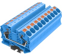 Клемма SUPU TP 1-1 проходная, Push-in, сечение 16 мм. кв., синяя 25 шт TP16-2-BU