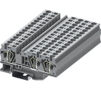 Клемма SUPU TC 1-2 пружинная, сечение 6 мм. кв., серая 50 шт TC6-3-GY