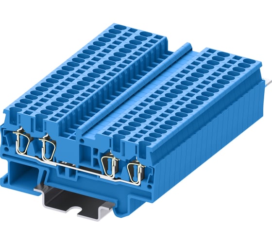 Клемма SUPU TC 2-2 пружинная, сечение 1,5 мм. кв., синяя 100 шт TC1.5-4-BU 1