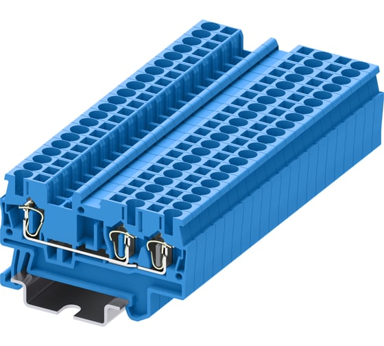 Клемма SUPU TC 1-2 пружинная, сечение 2,5 мм. кв., синяя 100 шт TC2.5-3-BU 1