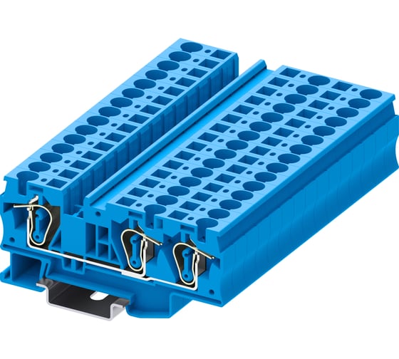 Клемма SUPU TC 1-2 пружинная, сечение 6 мм. кв., синяя 50 шт TC6-3-BU 1