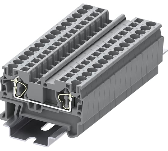 Клемма SUPU TC 1-1 пружинная, сечение 4 мм. кв., серая 100 шт TC4-2-GY 1