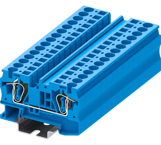 Клемма SUPU TC 1-1 пружинная, сечение 6 мм. кв., синяя 50 шт TC6-2-BU 1