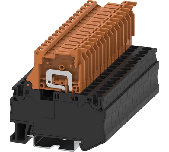 Клемма SUPU TC 1-1 с размыкателем, сечение 4 мм. кв., черная 100 шт TC4-SPLIT 1