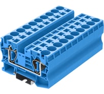 Клемма SUPU TC 1-2 пружинная, сечение 10 мм. кв., синяя 25 шт TC16-2-BU
