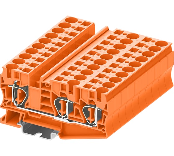 Клемма SUPU TC 1-2 пружинная, сечение 10 мм. кв., оранжевая 25 шт TC10-3-OG 1