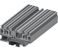 Клемма SUPU TC 2-2 пружинная, сечение 2,5 мм. кв., серая 100 шт TC2.5-4-GY