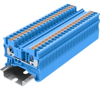 Клемма SUPU TP 1-1 проходная, Push-in, сечение 2,5 мм. кв., синяя 150 шт TP2.5-2-BU