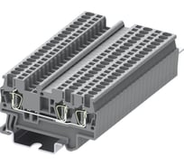 Клемма SUPU TC 1-2 пружинная, сечение 1,5 мм. кв., серая 100 шт TC1.5-3-GY