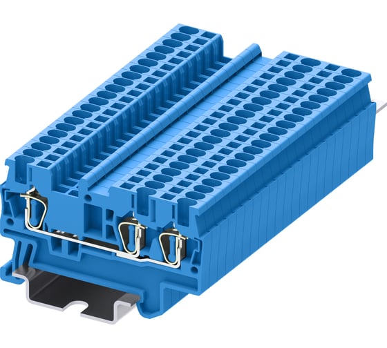 Клемма SUPU TC 1-2 пружинная, сечение 1,5 мм. кв., синяя 100 шт TC1.5-3-BU 1