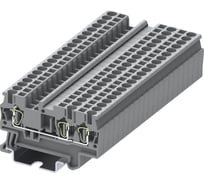 Клемма SUPU TC 1-2 пружинная, сечение 2,5 мм. кв., серая 100 шт TC2.5-3-GY