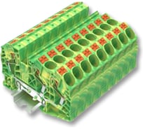 Клемма SUPU TP 1-2 земля, Push-in, сечение 16 мм. кв., желто-зеленая 20 шт TP16-3-PE