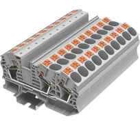 Клемма SUPU TP 1-2 проходная, Push-in, сечение 16 мм. кв., серая 20 шт TP16-3-GY