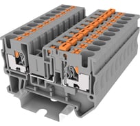 Клемма SUPU TP 1-1 с ножевым размыкателем, Push-in, сечение 4 мм. кв., серая 50 шт TP4-MT-GY