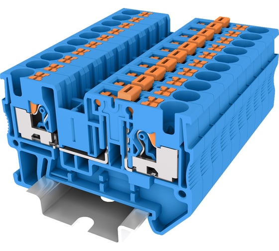 Клемма SUPU TP 1-1 с ножевым размыкателем, Push-in, сечение 4 мм. кв., синяя 50 шт TP4-MT-BU 1