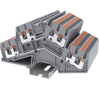Клемма SUPU TP 2-уровневая, угловая, сечение 2,5 мм. кв., серая 50 шт TPDS2.5-4-GY