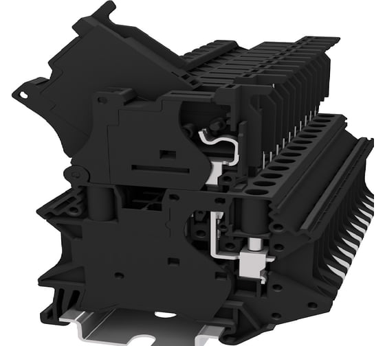 Клемма SUPU TU с предохранителем, сечение 4 мм. кв., черная 50 шт TU4-FUSE-BK 1