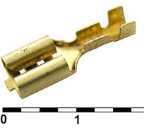 Клемма ножевая неизолированная Pro Legend F-типа 622-D6.3A, 6.3 мм, латунь PL2913