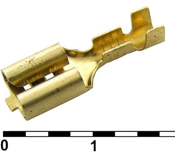 Клемма ножевая неизолированная Pro Legend F-типа 622-D6.3A, 6.3 мм, латунь PL2913 1