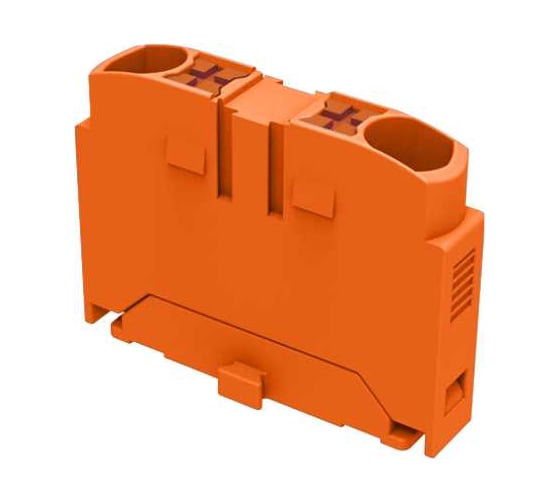 Блок распределительный SUPU TP Push-in, 2 точки подключения, сечение 2,5 мм. кв., оранжевая, 100 шт TPA2.5-2-OG 1