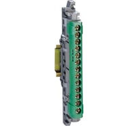 Клеммная колодка Legrand IP 2X земля 1x6-25мм2 12x1,5-16мм2 длина 113 мм 004834