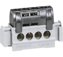 Клеммная колодка Legrand IP 2X - фаза - чёрный - длина 47 мм 004850