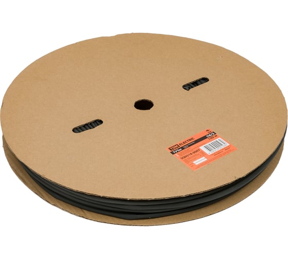 Термоусаживаемая трубка TDM ELECTRIC ТУТнг 6/3 черная (100 м/ролл) SQ0518-0007