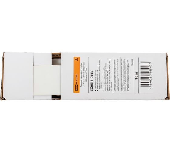 Термоусаживаемая трубка TDM ELECTRIC ТУТнг 20/10 белая в коробке (10 м/упак) SQ0518-0443