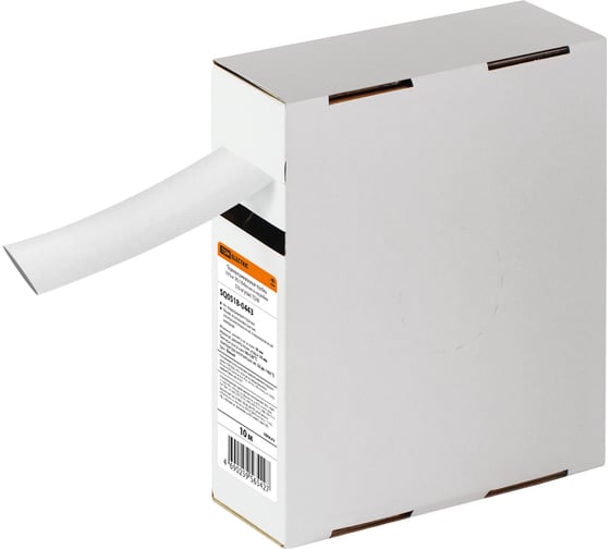 Термоусаживаемая трубка TDM ELECTRIC ТУТнг 20/10 белая в коробке (10 м/упак) SQ0518-0443